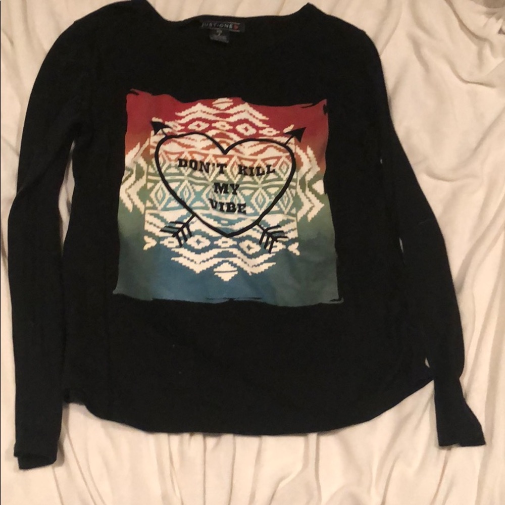 Black don’t kill my vibe long sleeve shirt